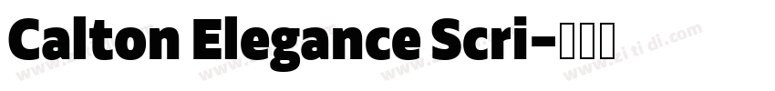 Calton Elegance Scri字体转换